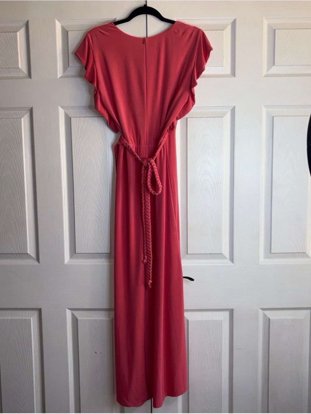 πMISA LOS ANGELES - Beautiful NWT Draped Wrap Maxi Coral Dress - S - M π - Picture 11 of 15